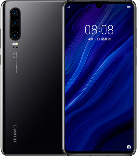 Huawei P30 Cell Phone Black 8GB RAM 128GB ROM 6.1-Inch Brand New Original